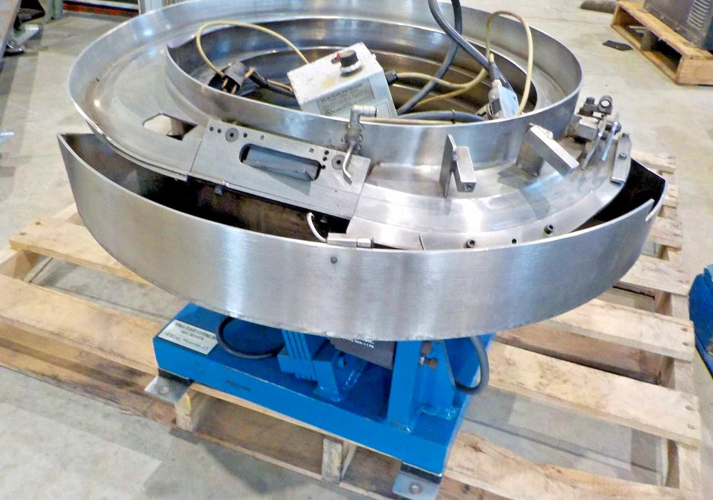 Vibra - Flight;Vibration;Stainless steel vibrating bowl, 18" diameter, power cord, 115 volts, variable speed controller - Second Life - Equipment - collection_name