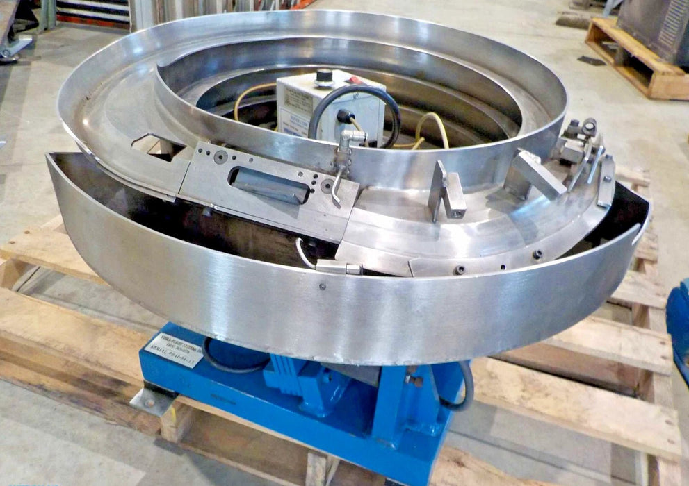 Vibra - Flight;Vibration;Stainless steel vibrating bowl, 18" diameter, power cord, 115 volts, variable speed controller - Second Life - Equipment - collection_name