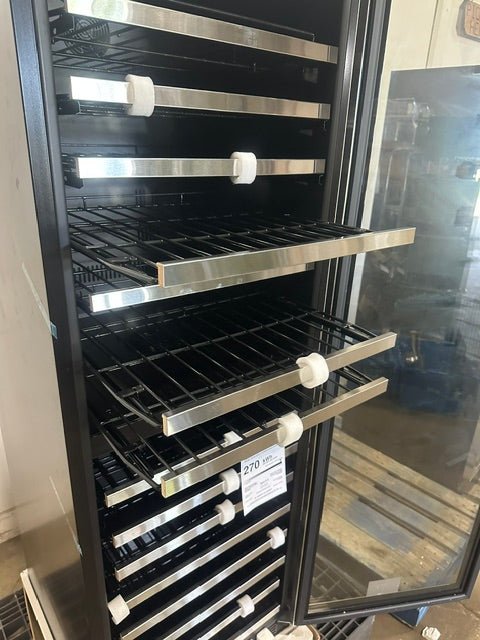 "VINOTEMP EL-142SDST" COMMERCIAL 155- BOTTLE DUAL ZONE LIGHTED WINE COOLER ,1PH - Second Life-Equipment-collection_name