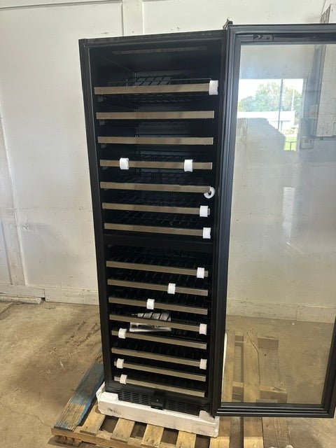 "VINOTEMP EL-142TSST" COMMERCIAL 155- BOTTLE DUAL ZONE LIGHTED WINE COOLER ,1PH - Second Life-Equipment-#collection_name#
