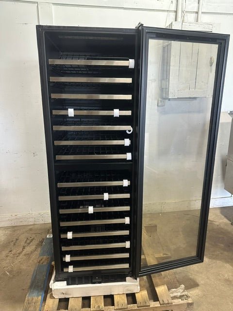 "VINOTEMP EL-142TSST" COMMERCIAL 155- BOTTLE DUAL ZONE LIGHTED WINE COOLER ,1PH - Second Life-Equipment-#collection_name#