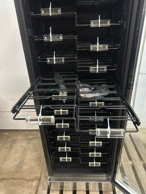 "VINOTEMP EL-16822-SSD" COMMERCIAL 155-BOTTLE DUAL ZONE LIGHTED WINE COOLER ,1PH - Second Life-Equipment-#collection_name#