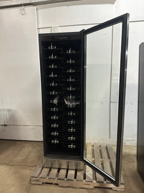 "VINOTEMP EL-16822-SSD" COMMERCIAL 155-BOTTLE DUAL ZONE LIGHTED WINE COOLER ,1PH - Second Life-Equipment-#collection_name#