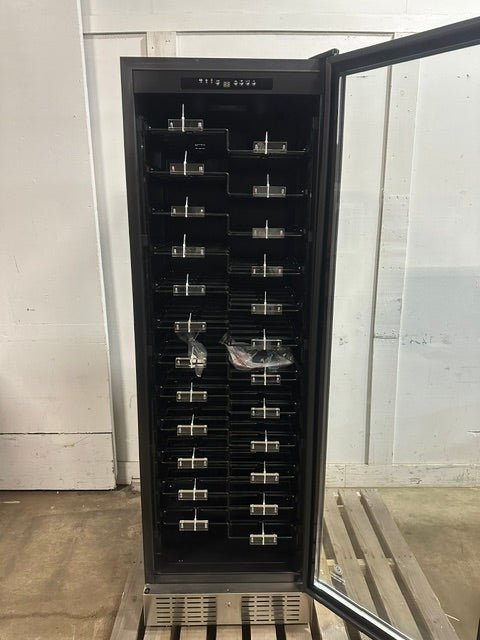 "VINOTEMP EL-16822-SSD" COMMERCIAL 155-BOTTLE DUAL ZONE LIGHTED WINE COOLER ,1PH - Second Life-Equipment-#collection_name#