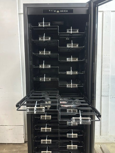 "VINOTEMP EL-16822-SSD" COMMERCIAL 155-BOTTLE DUAL ZONE LIGHTED WINE COOLER ,1PH - Second Life-Equipment-#collection_name#
