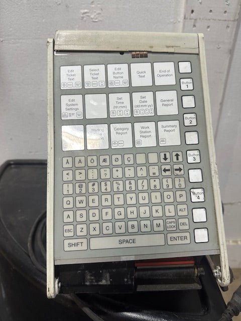 VINTAGE Q - MATIC BP2884 - 62 SLAVE RECEIPT PRINTER FOR QUEUING SYSTEMS - Second Life - Equipment - collection_name