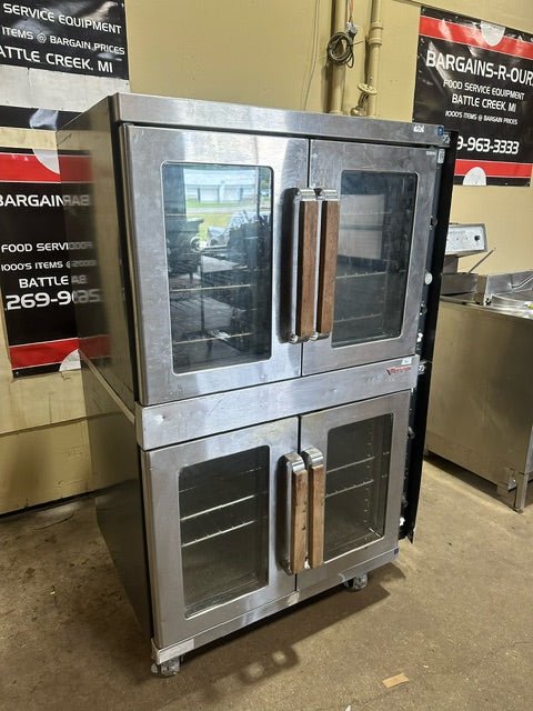 "VULCAN" ELECTRIC DOUBLE STACK CONVECTION OVEN WITH 5 RACKS - Bargains R Ours - #collection_name#