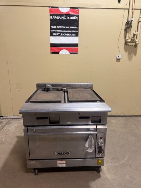 "VULCAN HD. COMMERCIAL FLAT TOP GRIDDLE/ HOT PLATE WITH CONVECTION OVEN - Bargains R Ours - #collection_name#