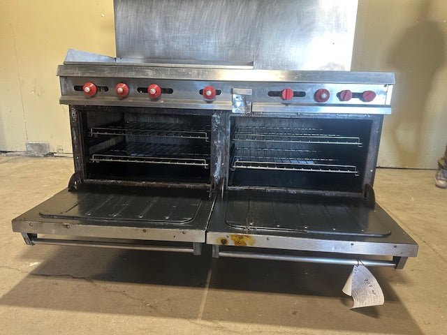 VULCAN NATURAL GAS 2 BURNER WITH OVEN AND GRIDDLE COMBINATION MODEL 60XTL - Bargains R Ours - #collection_name#