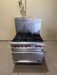 VULCAN NATURAL GAS 6 BURNERS BUILT IN STOVE WITH OVEN ON LEGS WITH 2 BRACKET RACKS - Bargains R Ours - #collection_name#