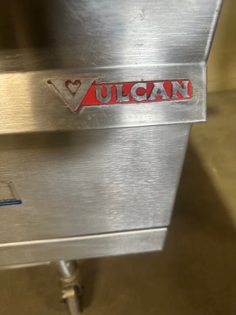 VULCAN NATURAL GAS GRIDDLE WITH SIDE AREA ON STAND WITH CASTERS MODEL M7860 - T - Bargains R Ours - #collection_name#