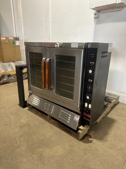 "VULCAN SG - 2SME"H.D COMMERCIAL N GAS CONVECTION OVEN WITH BASE AND 5 RACKS - Second Life - Equipment - collection_name