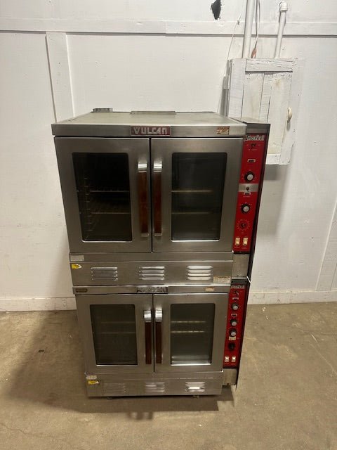 "VULCAN SG1010T" COMMERCIAL N GAS DOUBLE STACK CONVECTION OVEN WITH 4 RACKS - Second Life - Equipment - collection_name