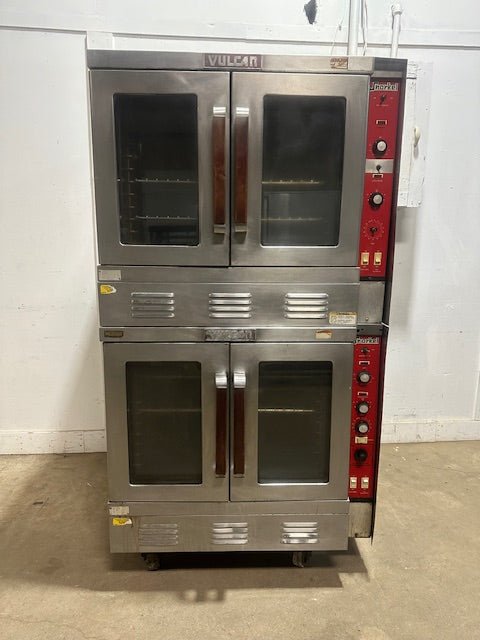"VULCAN SG1010T" COMMERCIAL N GAS DOUBLE STACK CONVECTION OVEN WITH 4 RACKS - Second Life - Equipment - collection_name