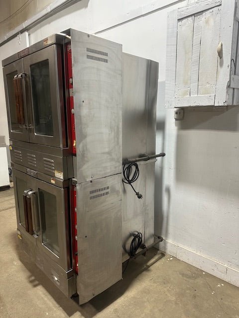 "VULCAN SG1010T" COMMERCIAL N GAS DOUBLE STACK CONVECTION OVEN WITH 4 RACKS - Second Life - Equipment - collection_name