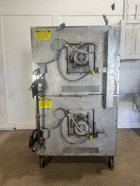 "VULCAN VC4GD - 10"COMMERCIAL NATURAL GAS DOUBLE STACK CONVECTION OVEN ON CASTERS - Second Life - Equipment - collection_name