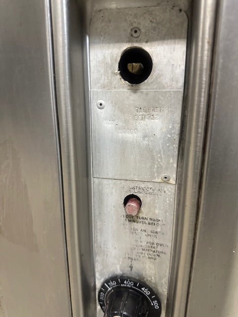 "VULCAN"H.D COMMERCIAL NATURAL GAS SINGLE STONE DECK PIZZA OVEN - Second Life - Equipment - collection_name