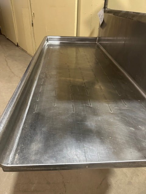 WASSERSTROM & SONS STAINLESS STEEL CLEAN DISH TABLE WITH UNDER SHELF TOP SHELF RIGHT SIDE DISH WASH LOADING - Bargains R Ours - #collection_name#