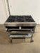 "WELLS HDHP3630G" H.D COMMERCIAL GAS HOT PLATE WITH 6 BURNERS ON CART - Second Life - Equipment - collection_name