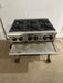 "WELLS HDHP3630G" H.D COMMERCIAL GAS HOT PLATE WITH 6 BURNERS ON CART - Second Life - Equipment - collection_name