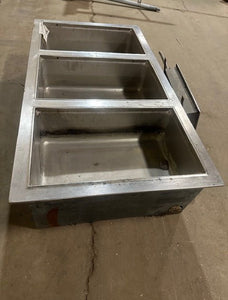 WELLS HEAVY DUTY COMMERCIAL STAINLESS STEEL 3 HOT WELLS DROP IN BUFFET ...