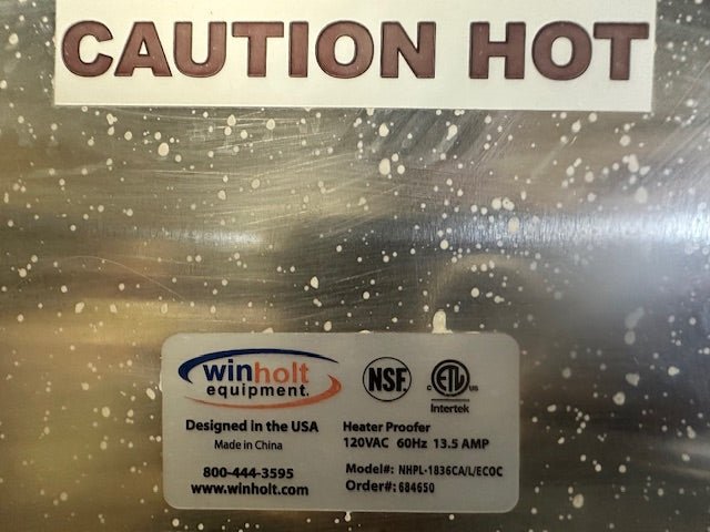 "WINHOLT NHPL - 1836CA/L/ECOC"120V HD COMMERCIAL HOLDING/PROOFER CABINET ON CASTER - Second Life - Equipment - collection_name