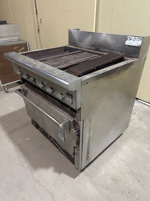 WOLF NATURAL GAS RADIANT HEAT CHAR BROILER GRILL WITH BOTTOM CONVECTION OVEN - Bargains R Ours - #collection_name#