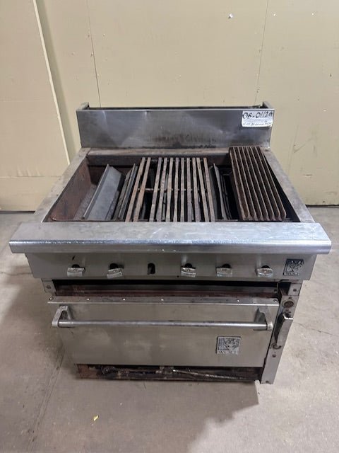 WOLF NATURAL GAS RADIANT HEAT CHAR BROILER GRILL WITH BOTTOM CONVECTION OVEN - Bargains R Ours - #collection_name#