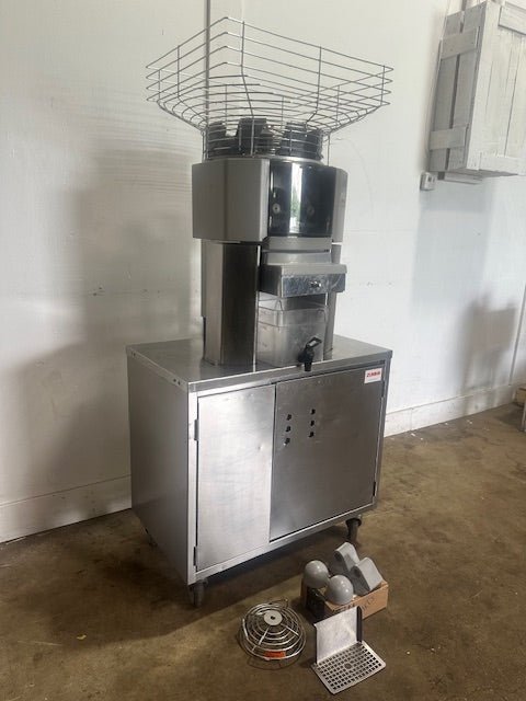 ZUMMO Z14C 110V H.D COMMERCIAL S.S AUTOMATIC CITRUS JUICE MACHINE W/2 TRASH CANS - Second Life - Equipment - collection_name